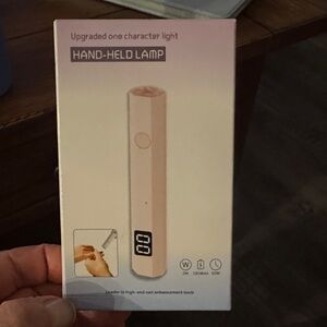 Hand-Held Lamp with Digital Display - Pink